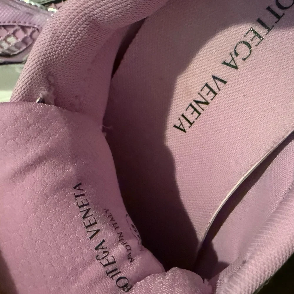 Bottega Veneta Pink and White Orbit Sneakers - Picture 8 of 15